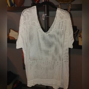 White Knit Top/Coverup